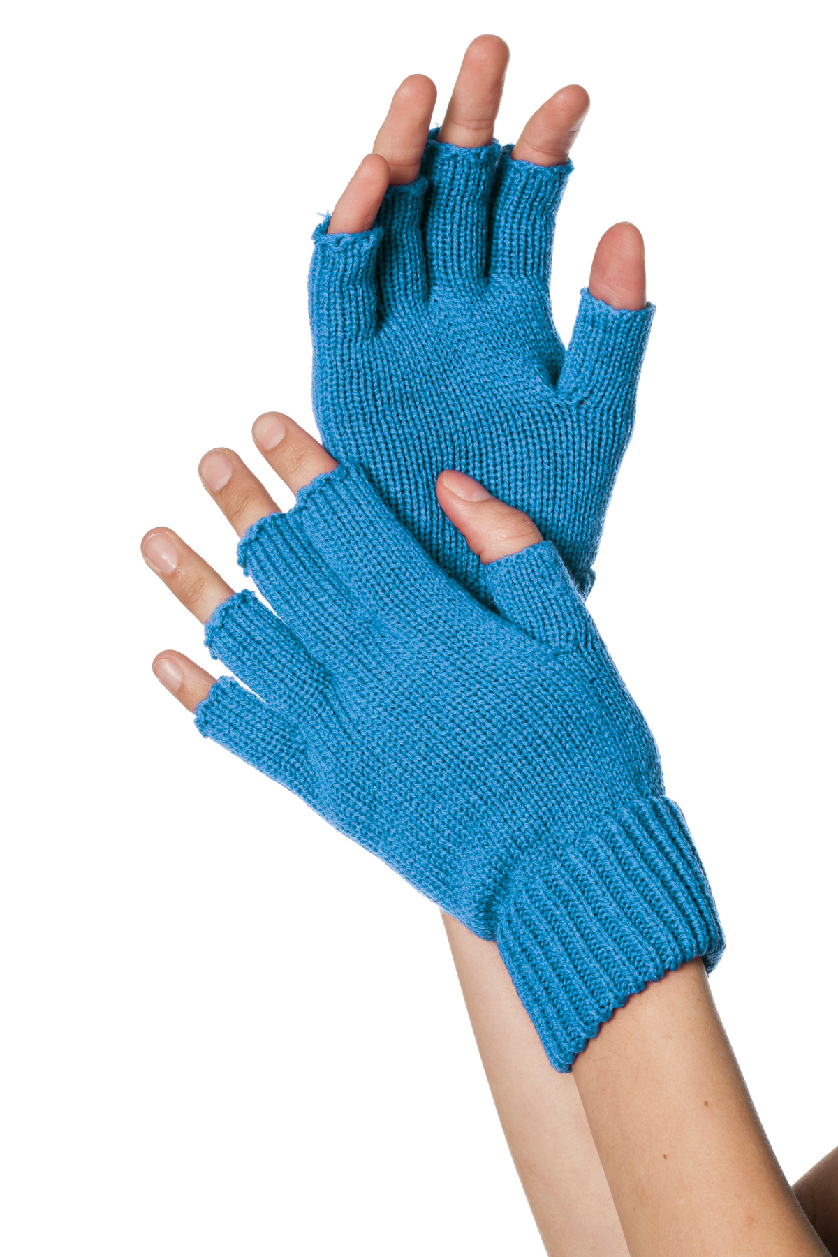 Vingerloze handschoenen turquoise 