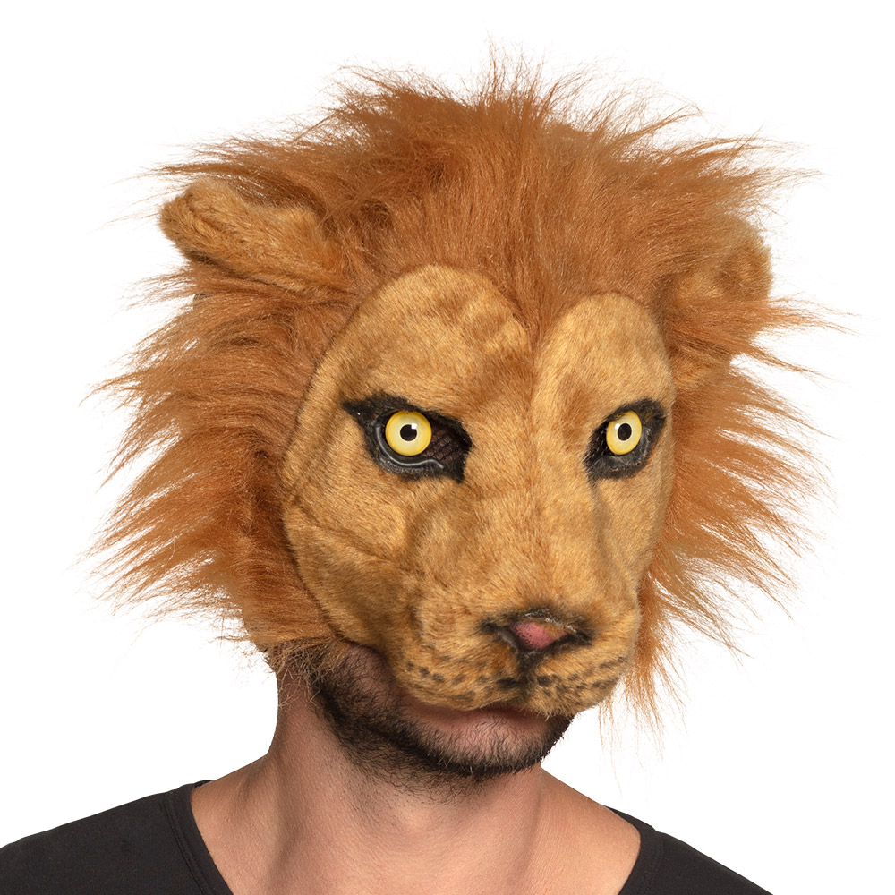Half masker leeuw pluche