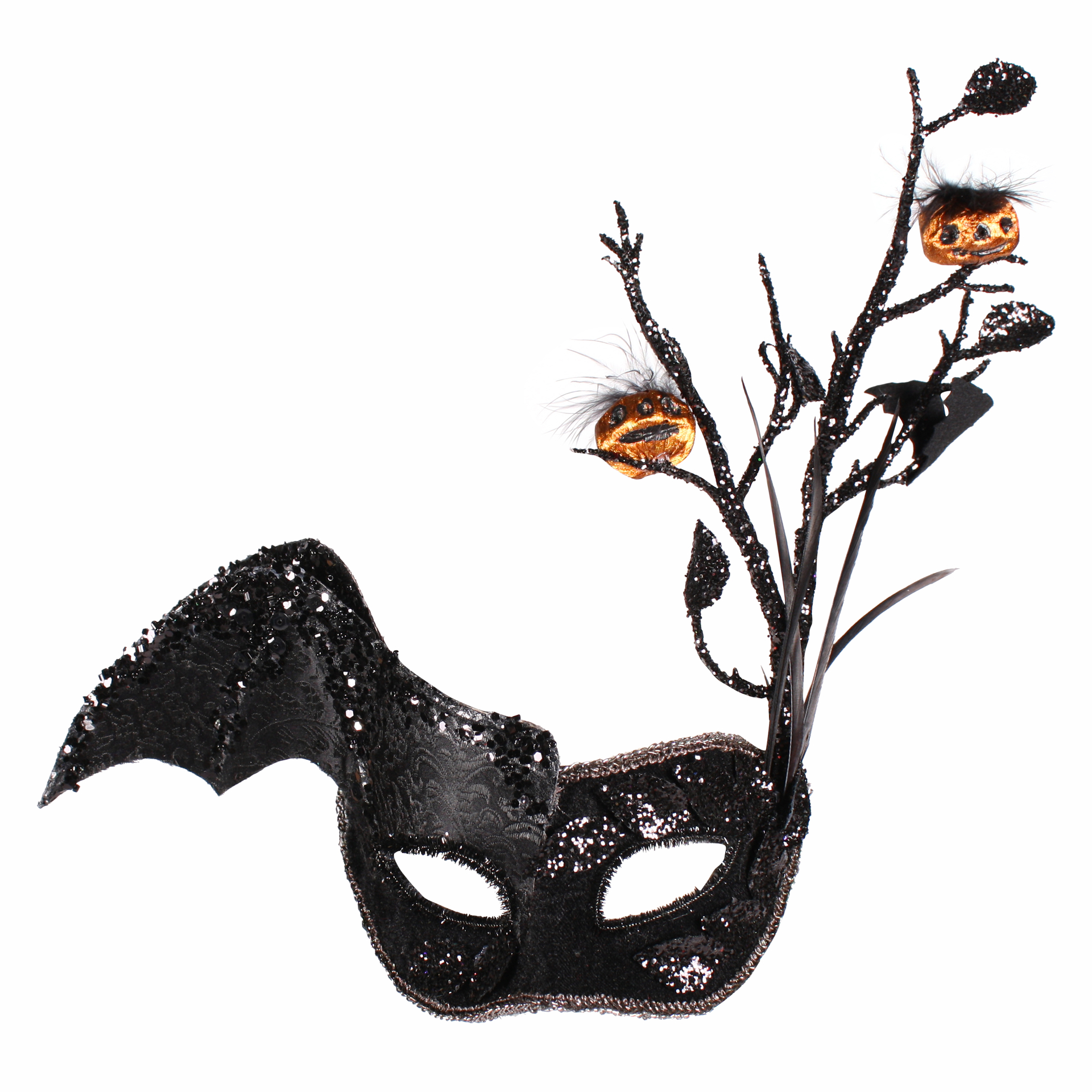 Halloween masker zwart 