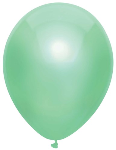 Ballonnen metallic mint - 30 cm