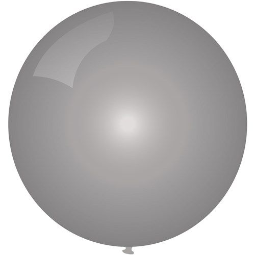 Topballon zilver 91 cm