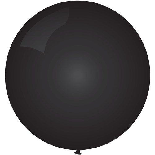 Topballon zwart 91 cm