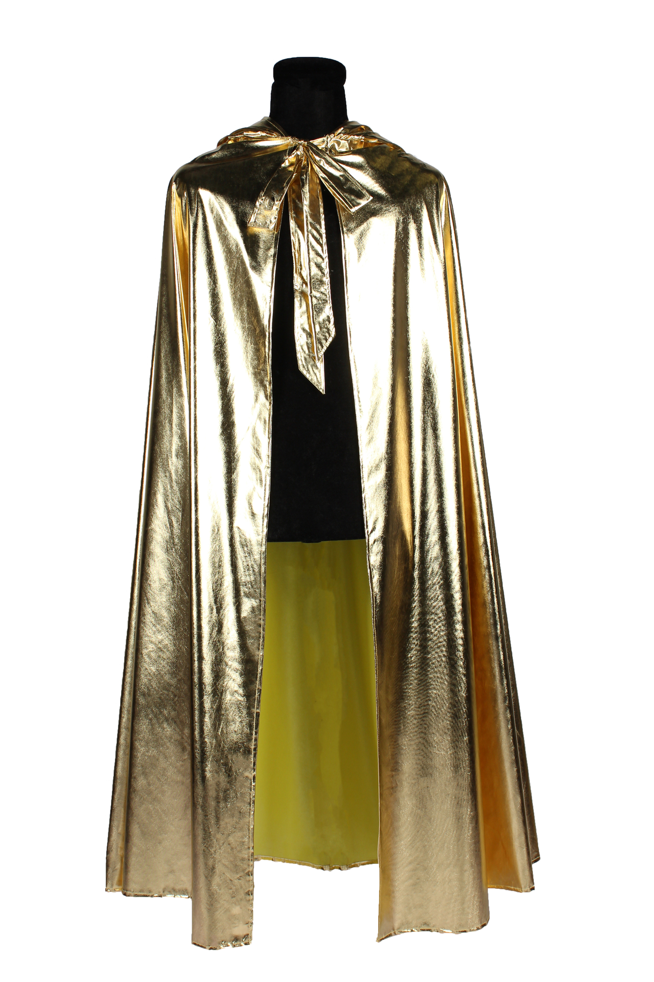 Venetiaanse cape luxe met capuchon goud