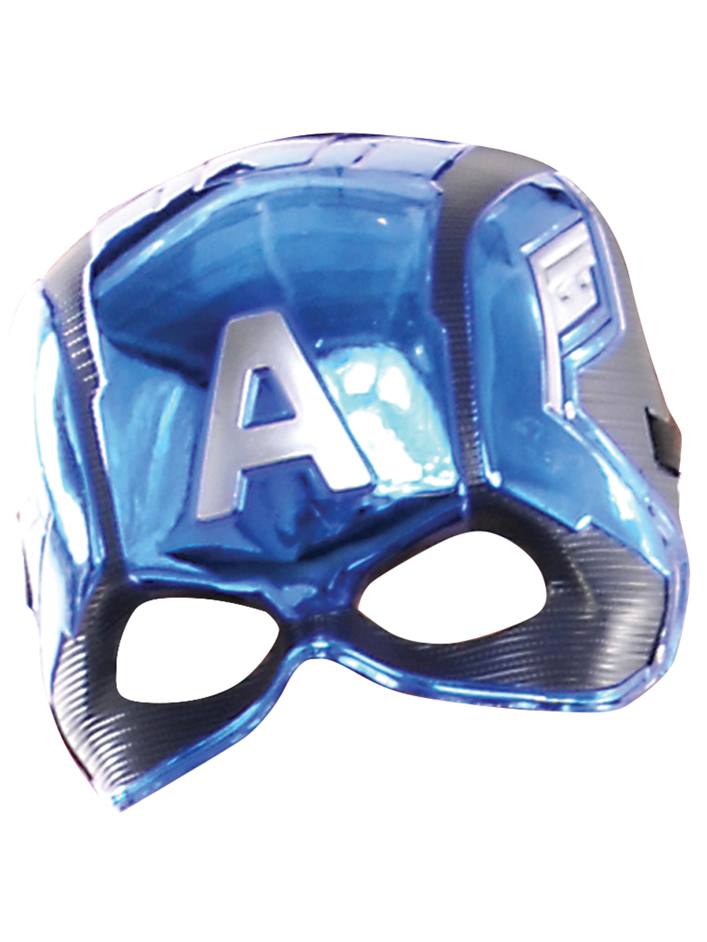Captain America Half Masker metallic blauw