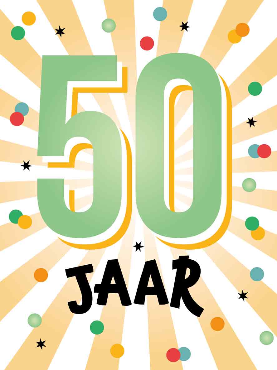 Verjaardagskaart XL 50 jaar