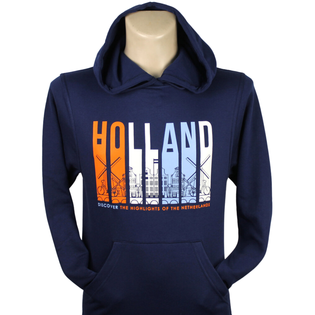 Hoodie Holland Discovery blauw