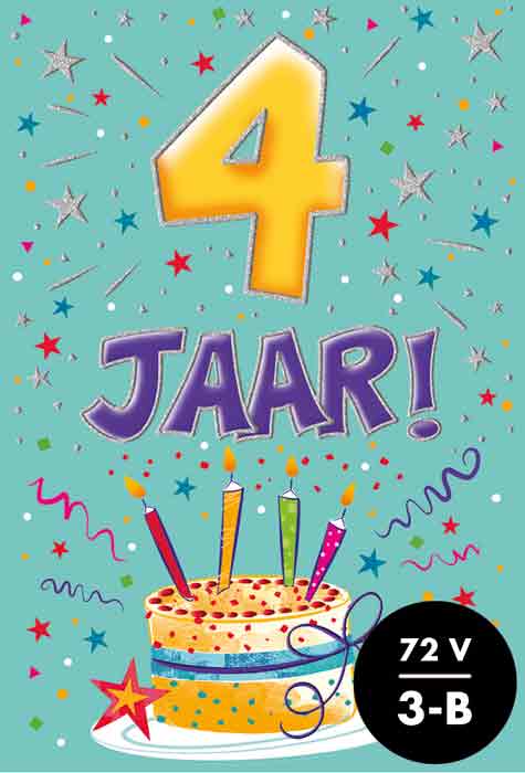 Wenskaart That funny age 4 jaar