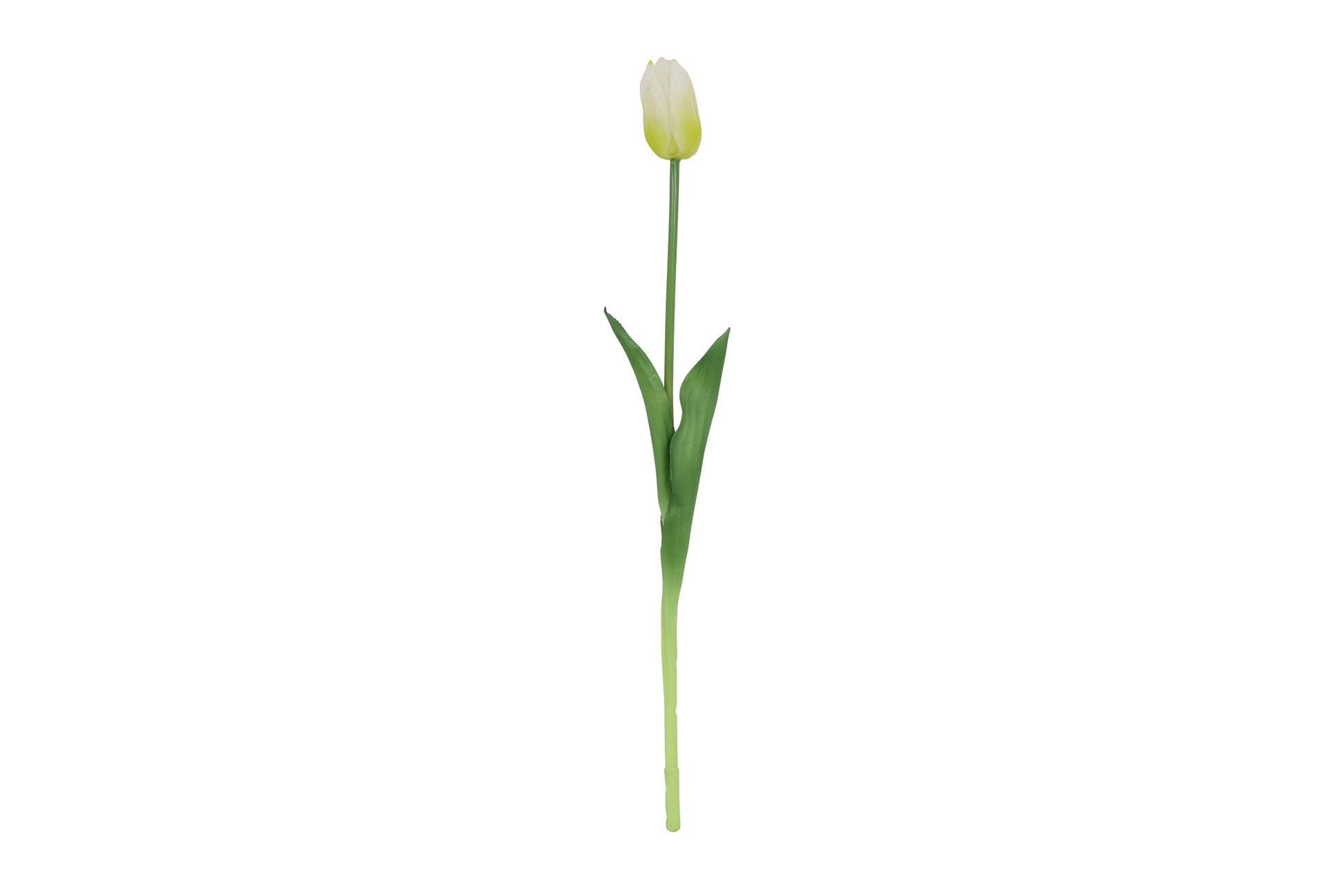 Kunstbloem Tulp - Wit - Zijdebloem