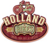 Magneet vintage Holland bikes rood