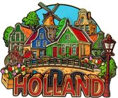Magneet MDF - Cityvibes Huisjes Holland
