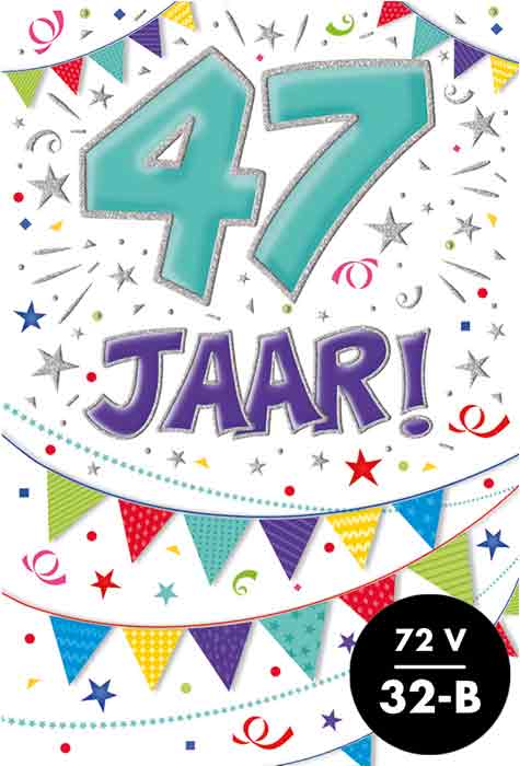 Verjaardagskaart - That Funny Age - 47 jaar - met Envelop