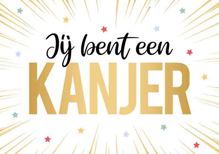 Wenskaart Daisy Jij Bent Een Kanjer