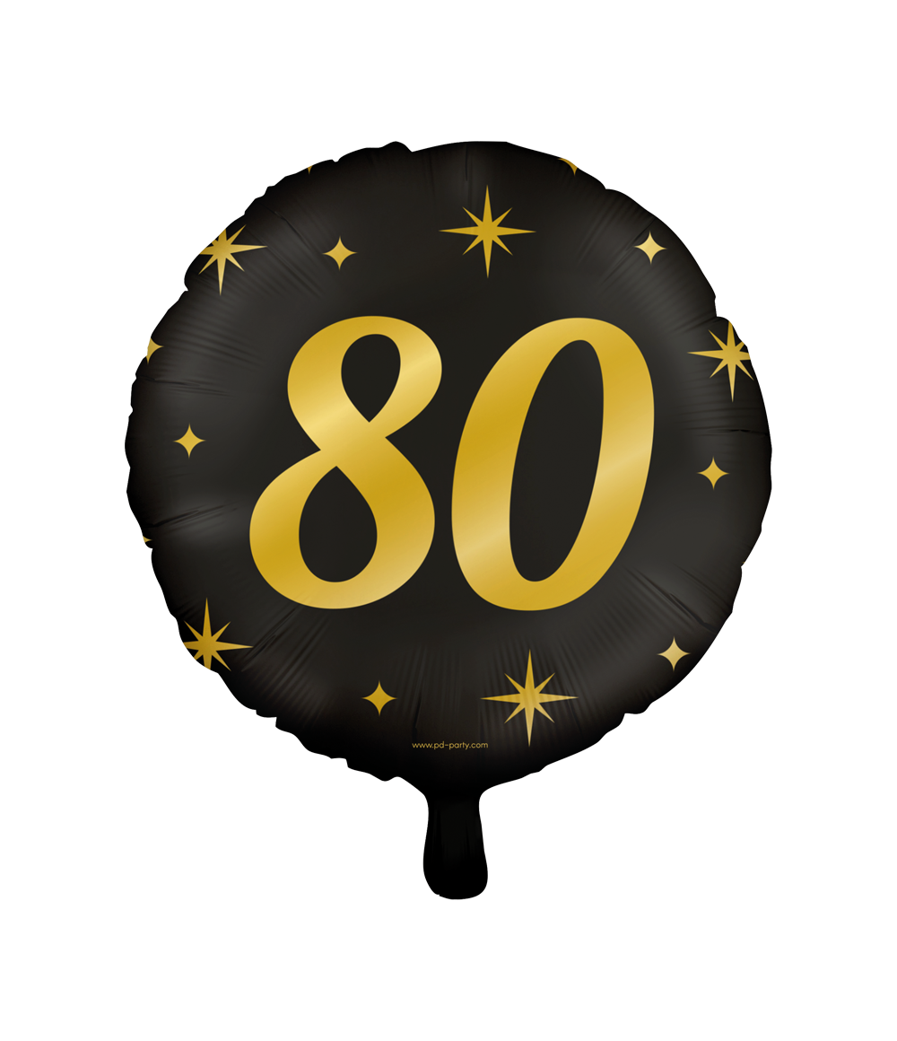 Folieballon Classy - 80 jaar