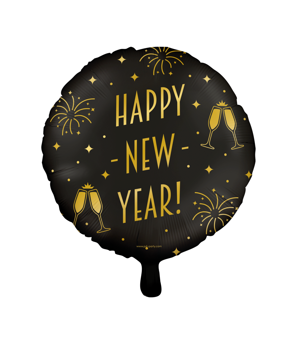 Folieballon Classy - Happy New Year- 45 cm