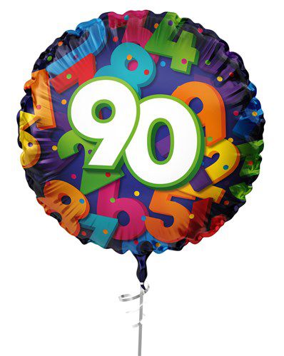 Folieballon Cijfers - 90 jaar