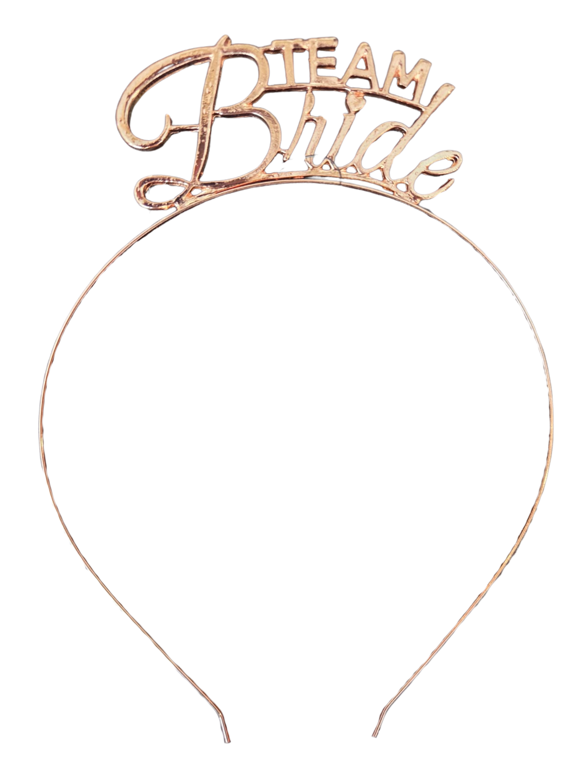 Diadeem Vrijgezellen Feest - Team Bride - Rosé Goud