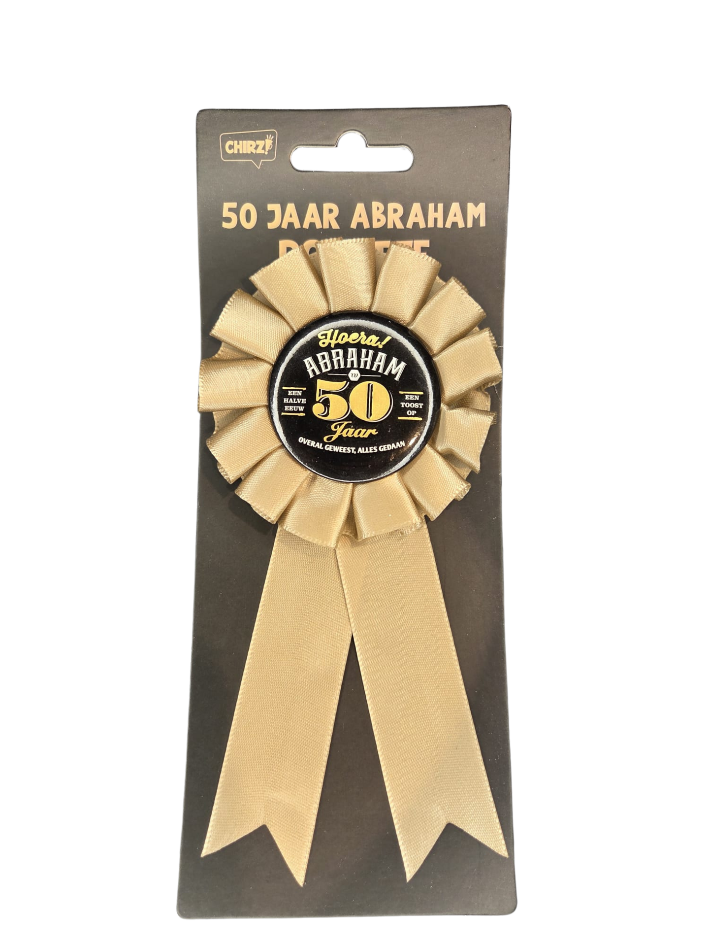 Rozet - Abraham 50 - Goud-Zwart