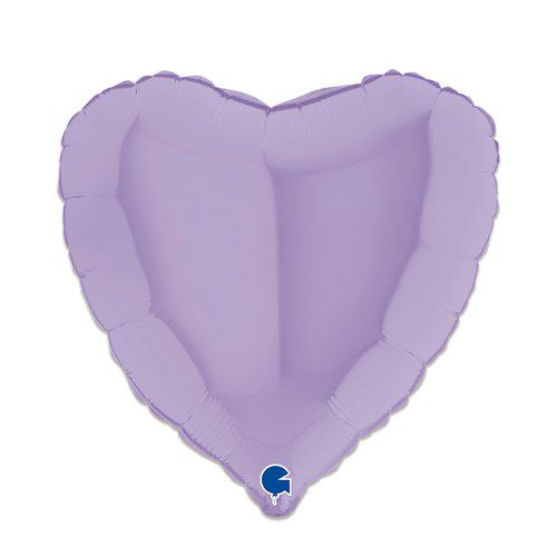 Folieballon Hart Mat - Lila - 45 cm