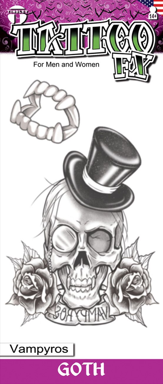 Plak Tattoo - Goth - Vampyros