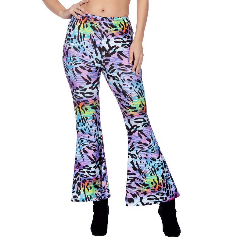 Broek Panter - Foute Party Neon - Paars en Blauw - Dames
