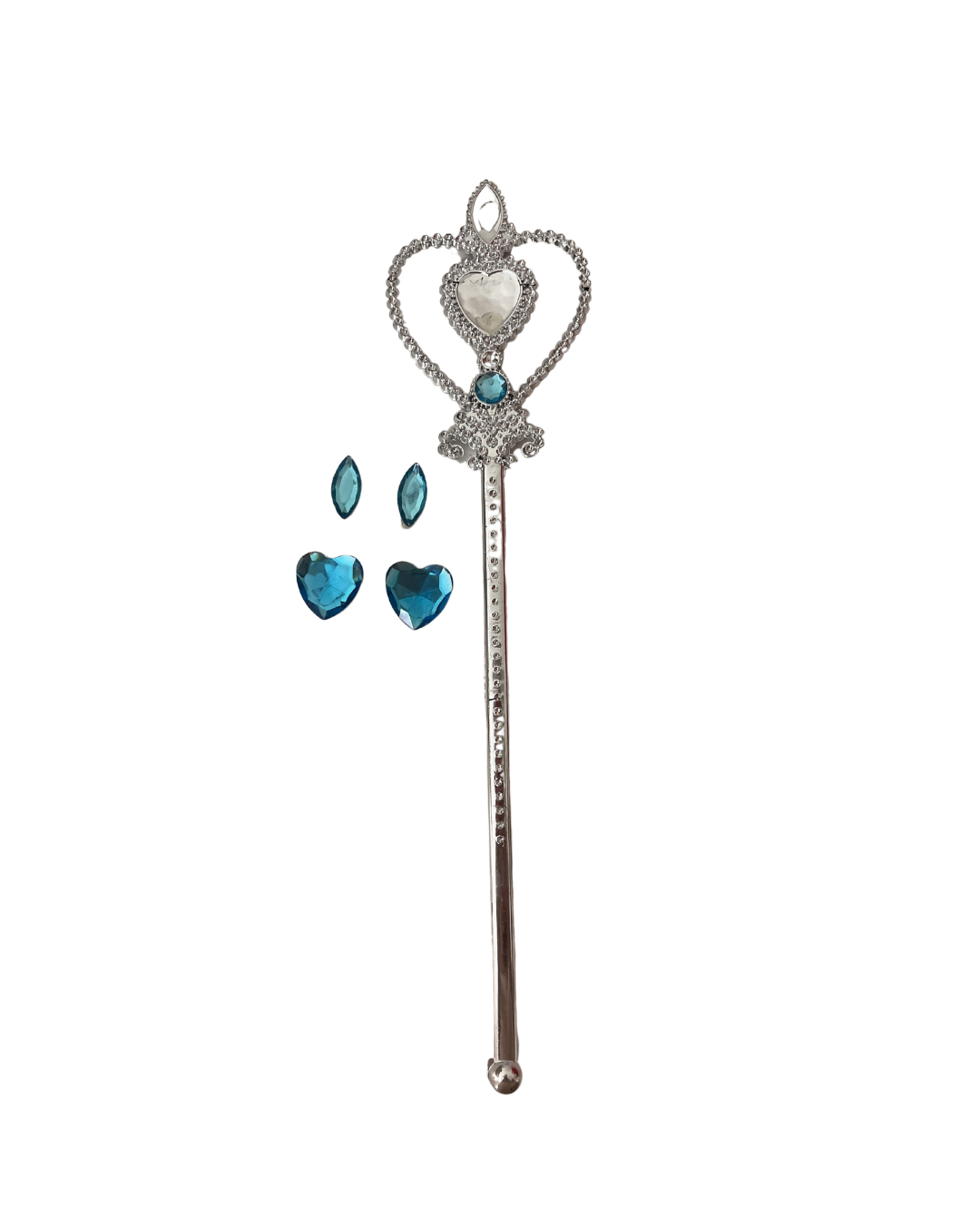 Frozen Elsa Staf - Zilver met Blauwe Steentjes