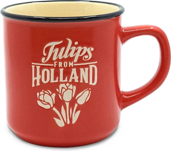 Beker klein Holland rood Tulpen