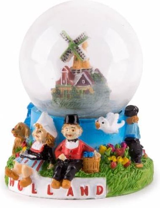 Waterbol Souvenir - Zittend Paartje Holland - 7 cm
