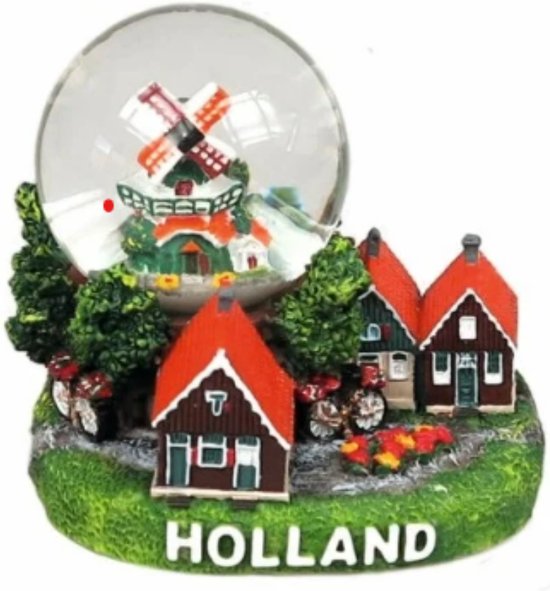 Sneeuwbol mininatuur huisjes