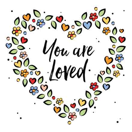 Wenskaart - You Are Loved - Met Envelop