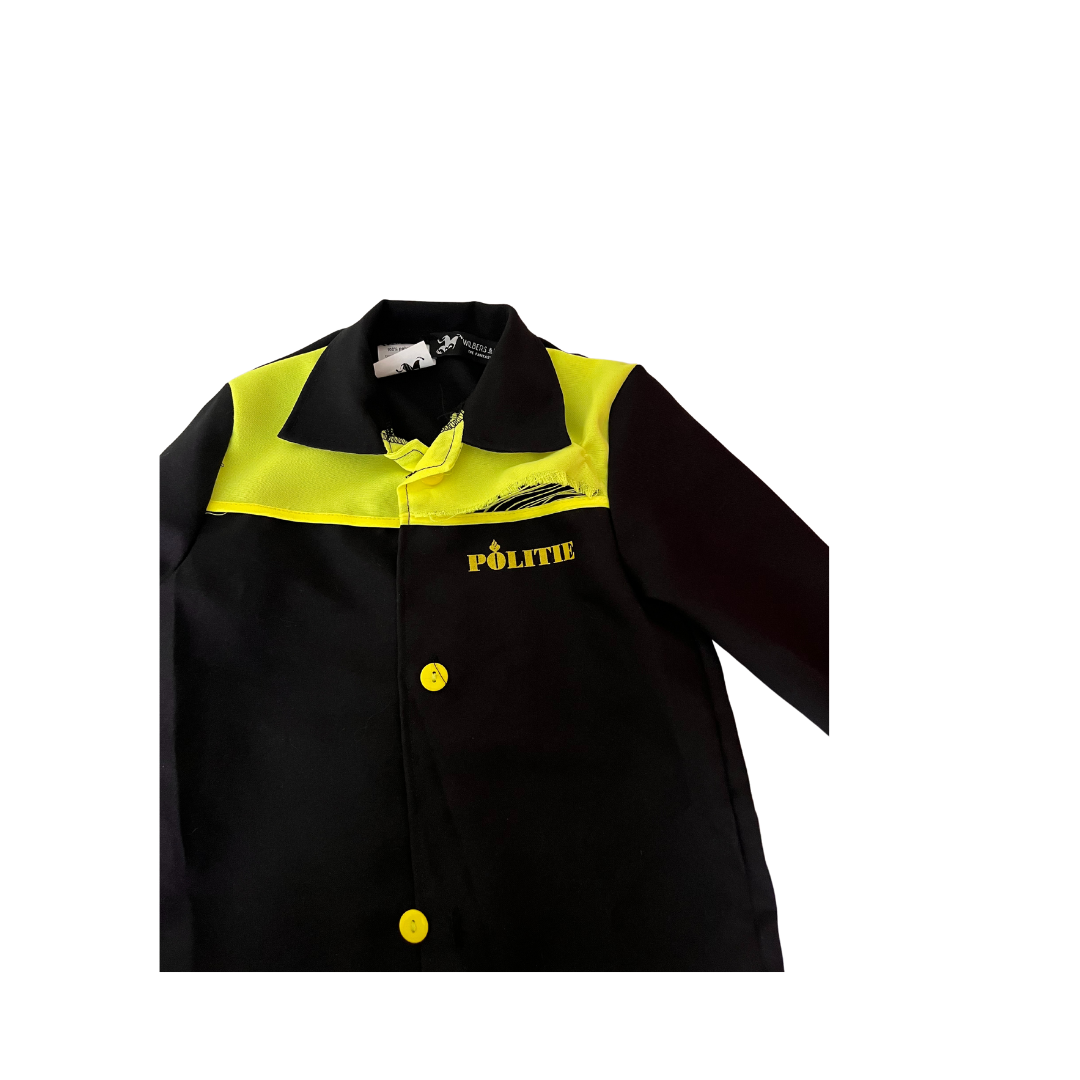 Tweedekans - Nieuw - Politiepak Nederland - Vest en Broek - Geel-Zwart - Kinderen
