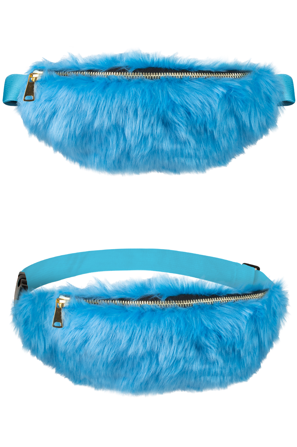 Heuptasje - Pluche Bont Blauw - Disco Jaren 80 & 90 - Festival Tas