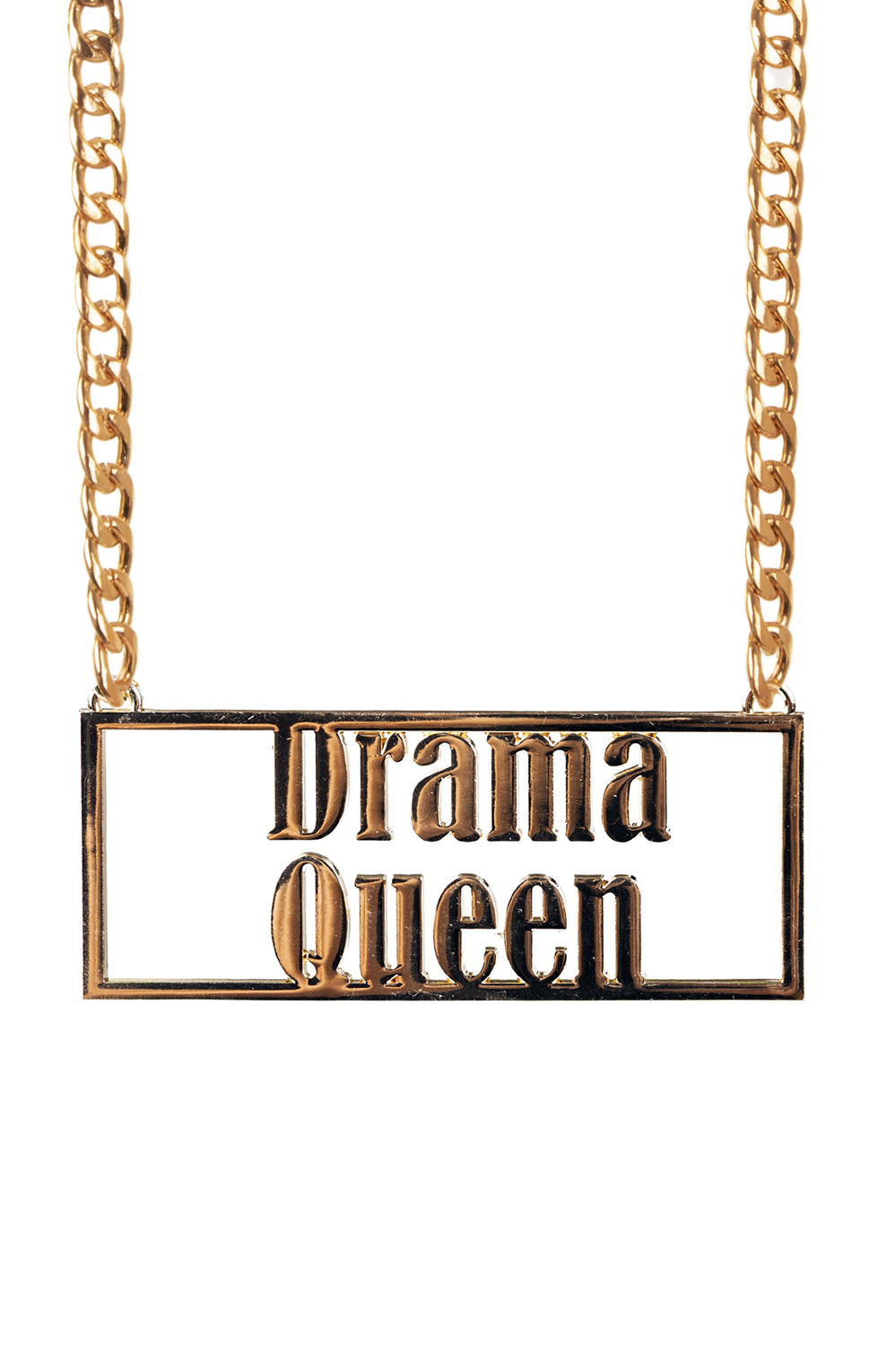Ketting - Drama Queen Goud - Foute Party - Jaren 80 Disco