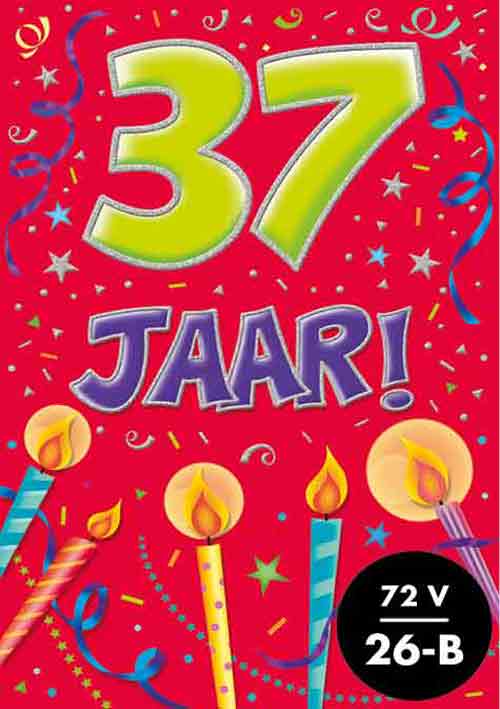 Verjaardagskaart That Funny Age - 37 jaar