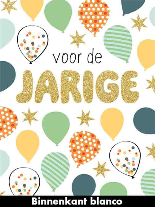 Verjaardagskaart XL - Voor De Jarige - Met Envelop