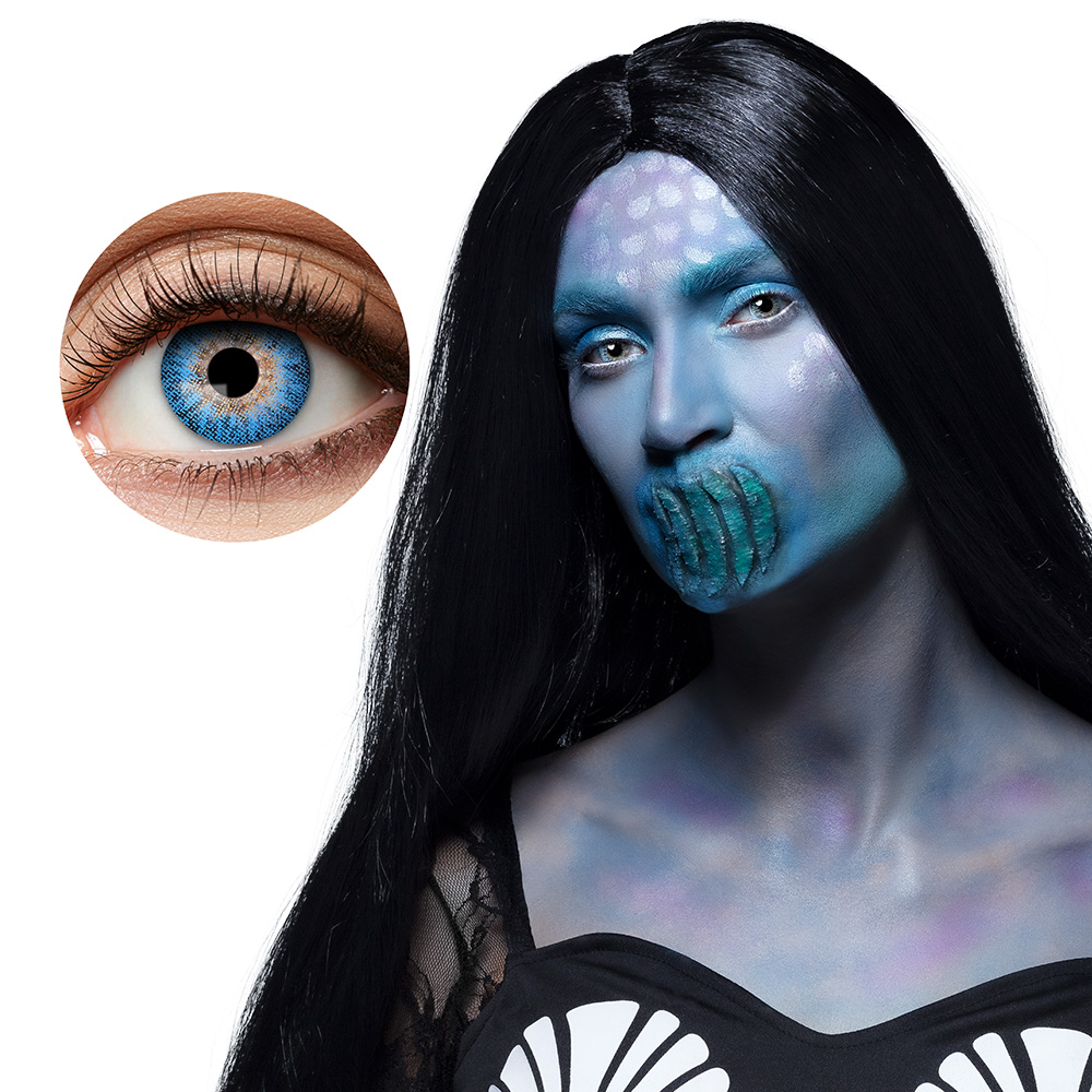 Lenzen Halloween - Kleurlenzen - Evil Mermaid - Weeklenzen