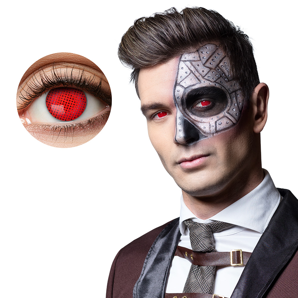 Lenzen Halloween - Kleurlenzen - Cyborg - Weeklenzen