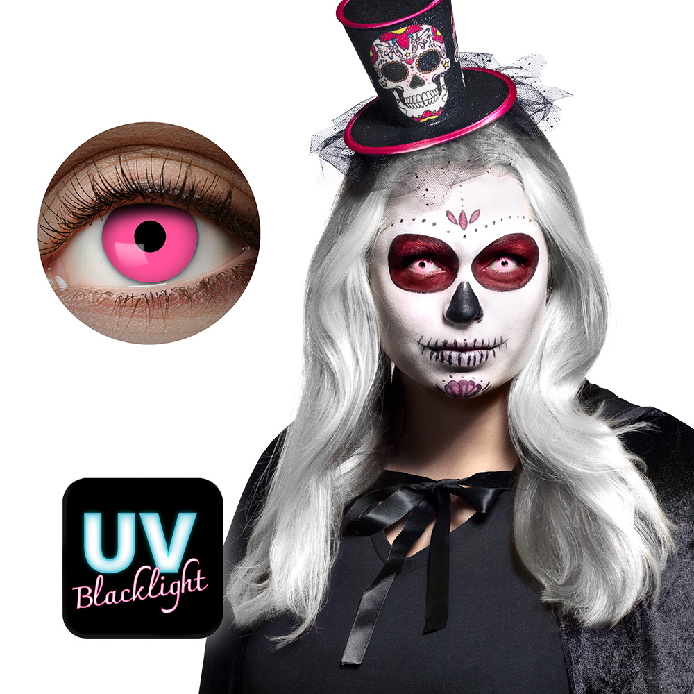 Kleurlenzen UV flash roze jaarlenzen