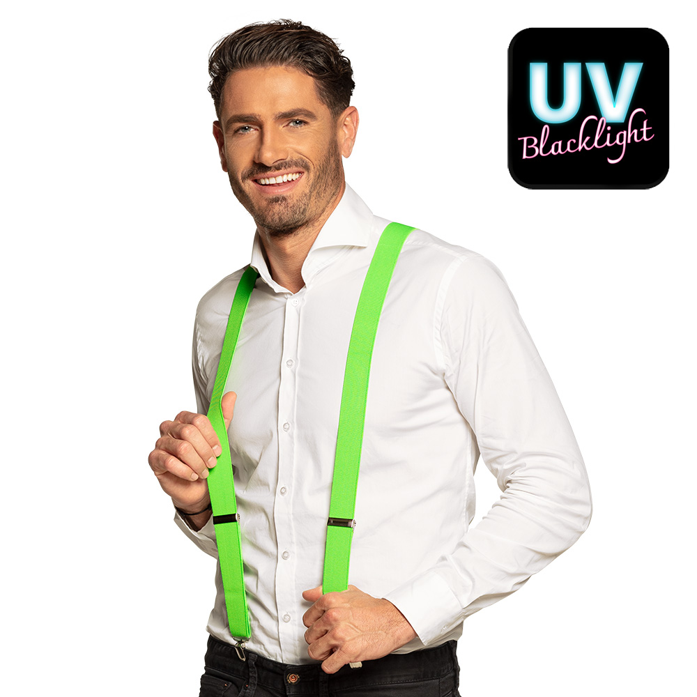 Bretels basic neon groen