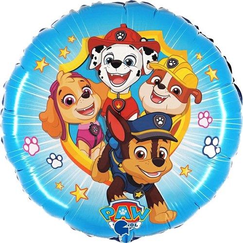 Folieballon - Paw Patrol Action - 45 cm - Helium- en Luchtvulling