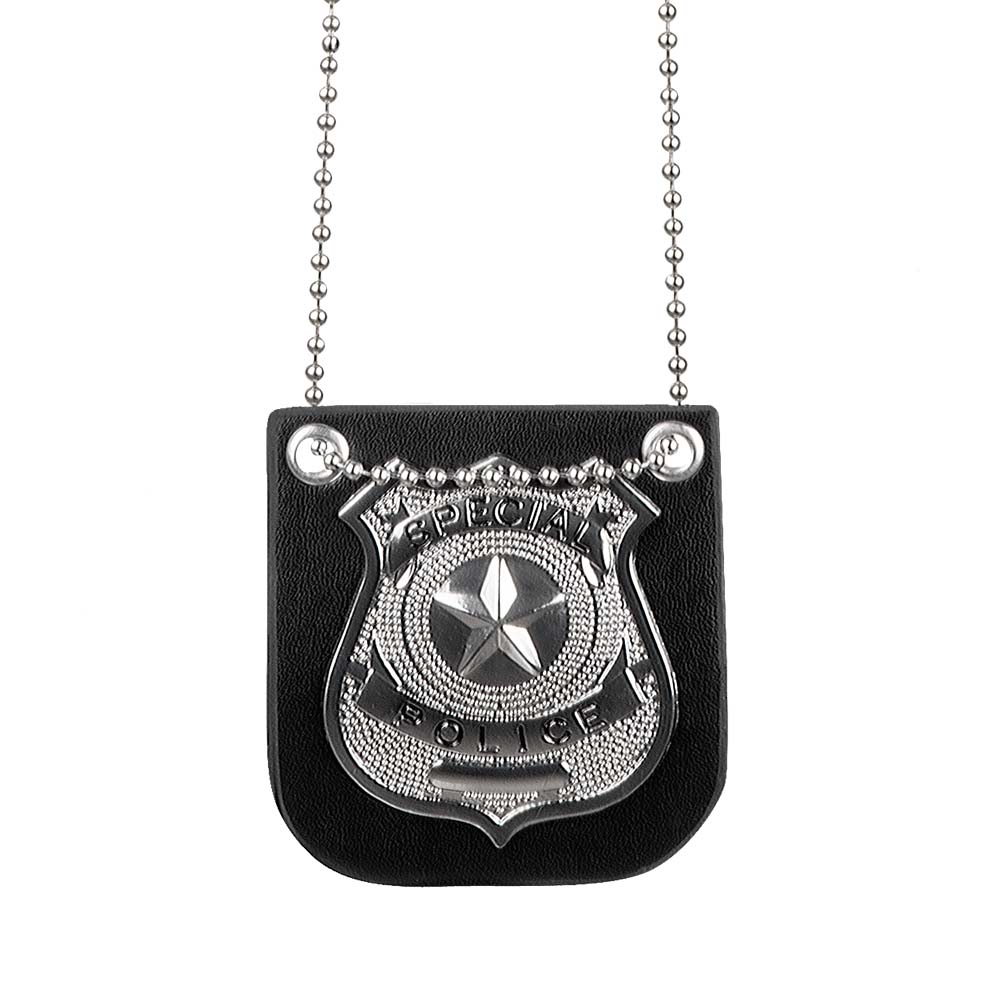 Politie badge met koord