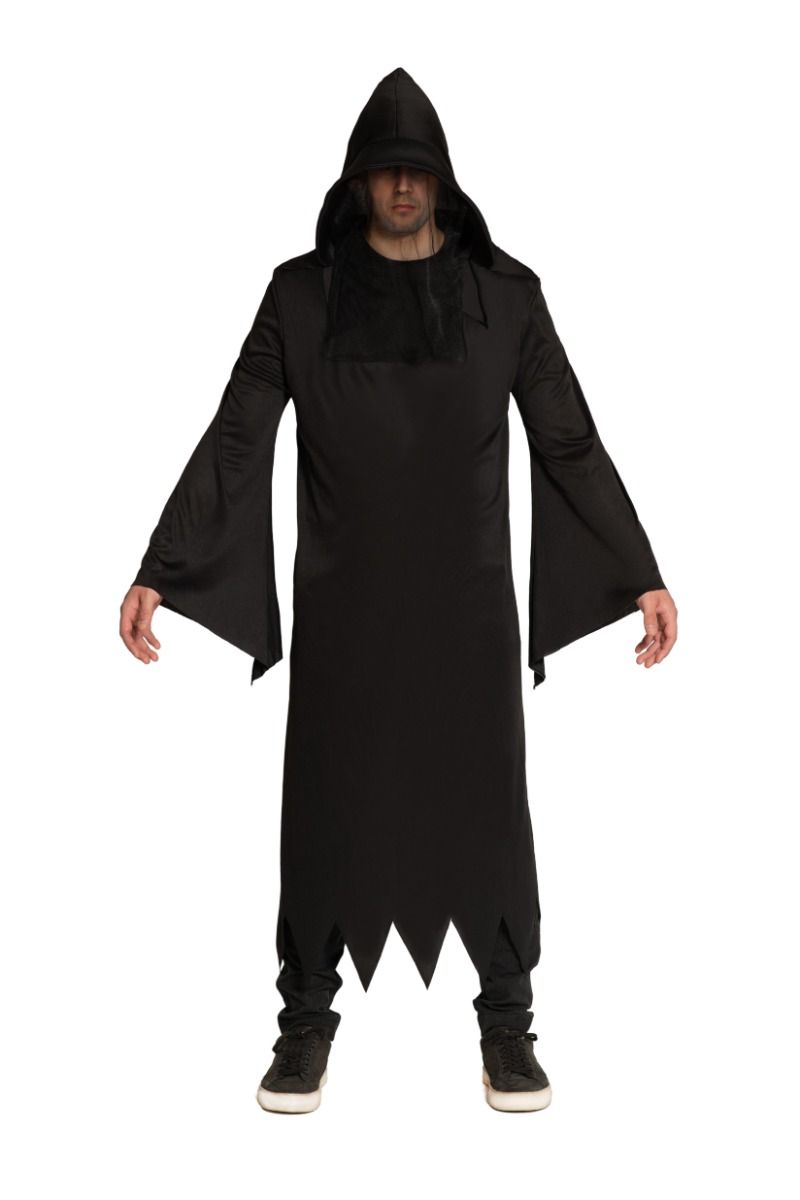 Magere Hein Kostuum - Grim Reaper - Zwart - Volwassenen