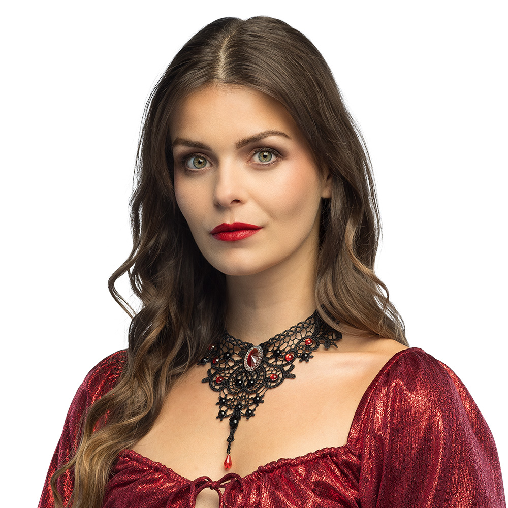 Choker Vampier Gisela - Zwart