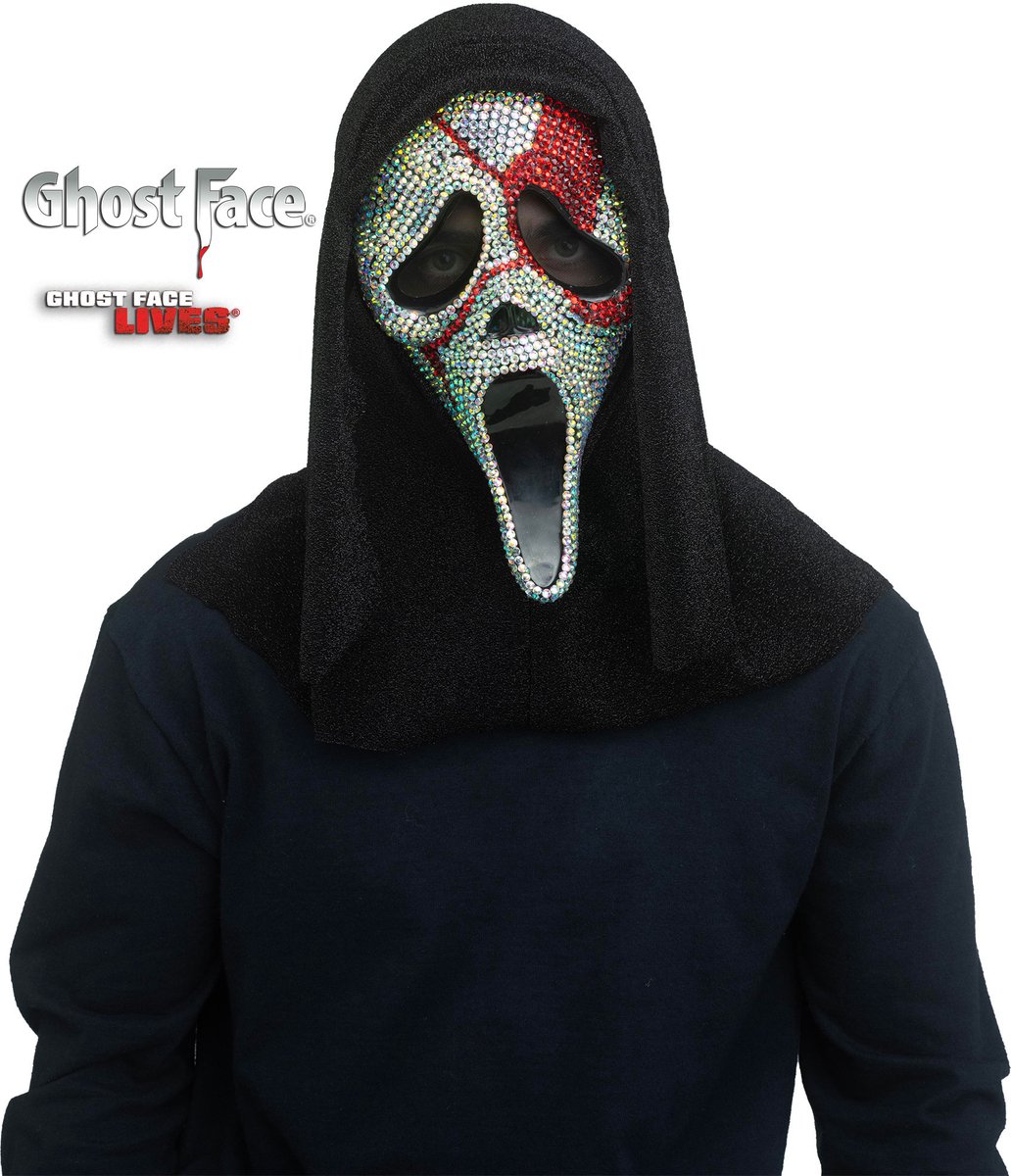 Scream Masker Diamanten Met Bloed - Scream Met Kap Licentie - Bekende Personages