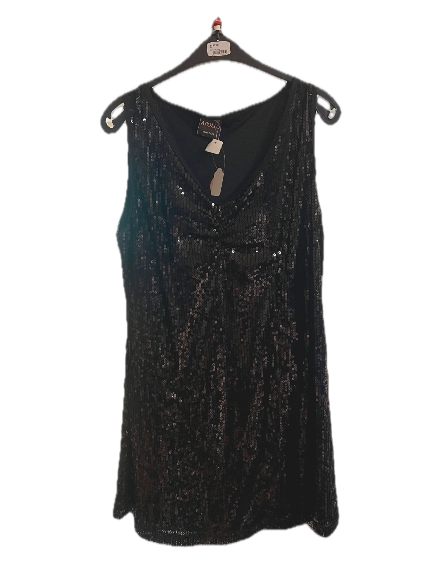 Tweedekans - Jurk Zwart Glitters - Dames - 36