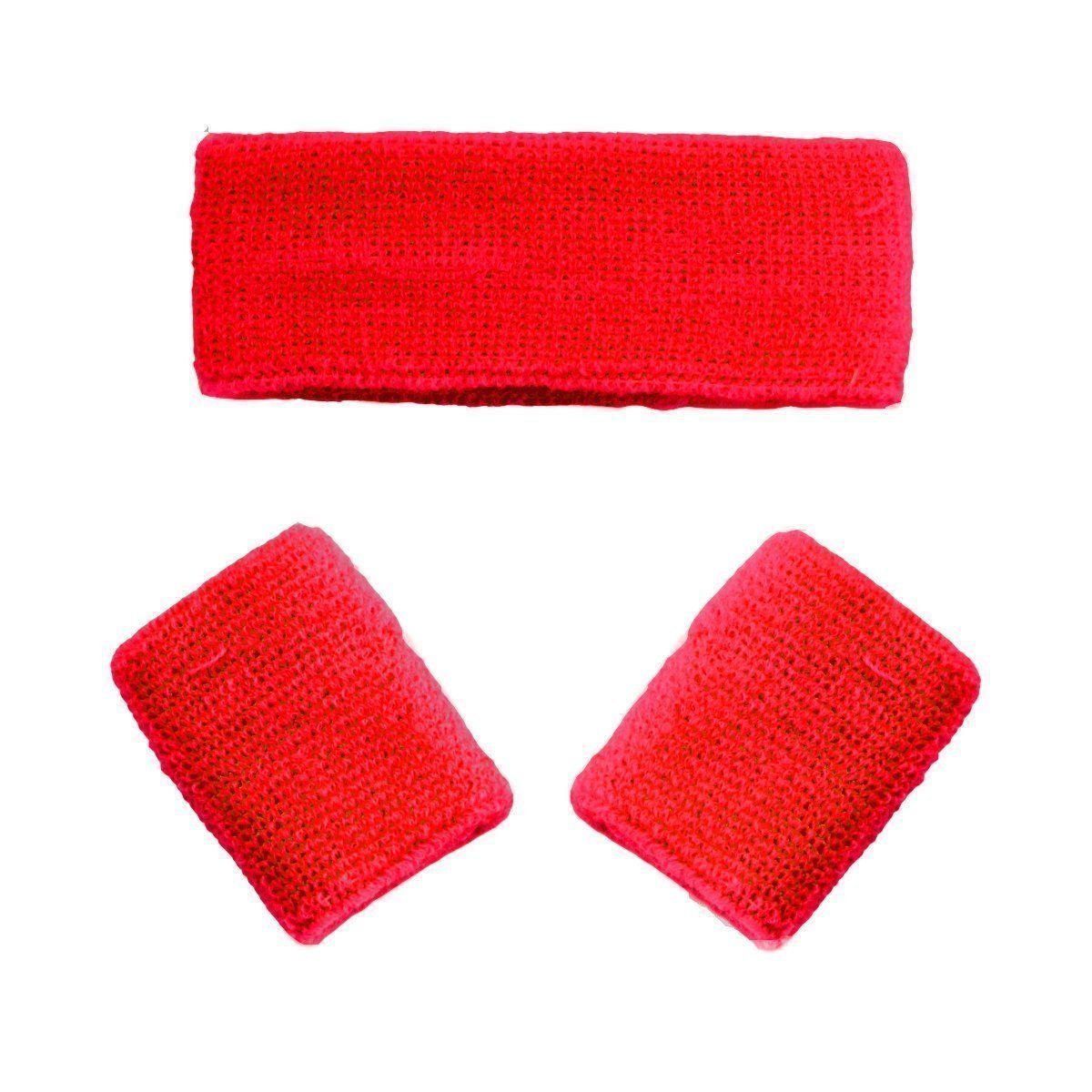 Zweetbandjes Set Rood - Disco Jaren 80