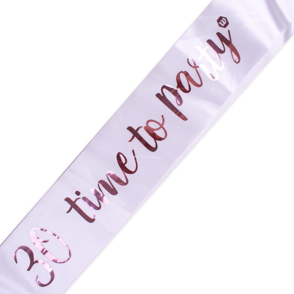 Sjerp 30 jaar - 30 Time To Party - Wit - Rosé Goud