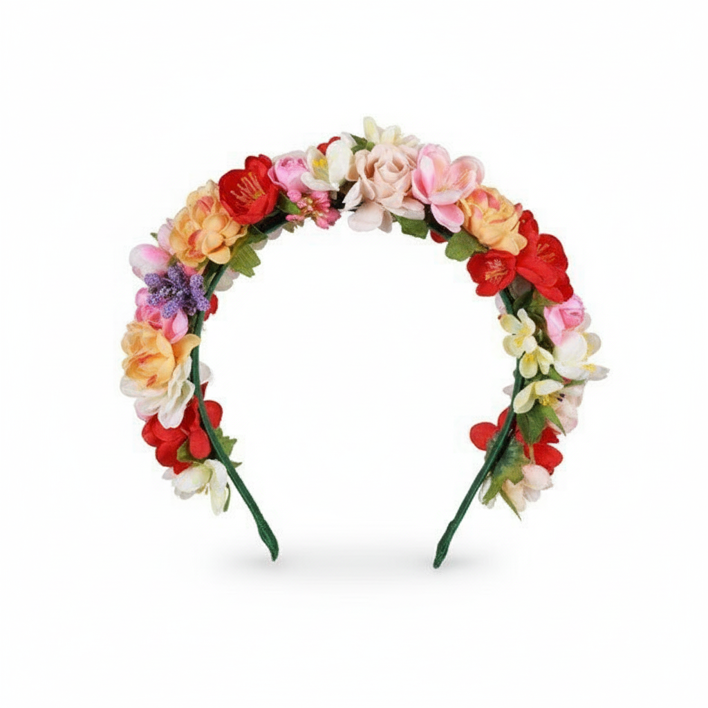 Dirndl haarband mix van bloemen