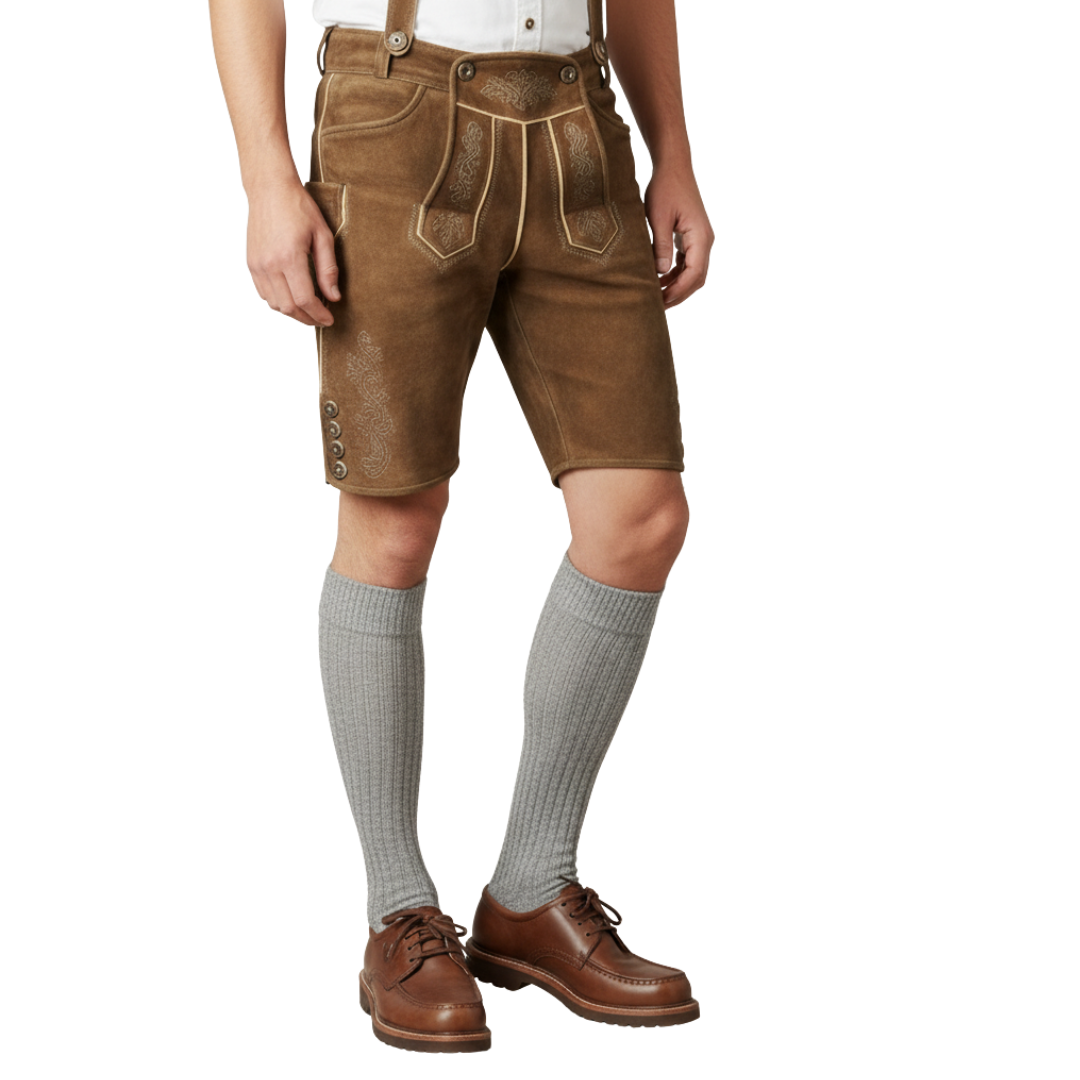 Tiroler kousen grijs