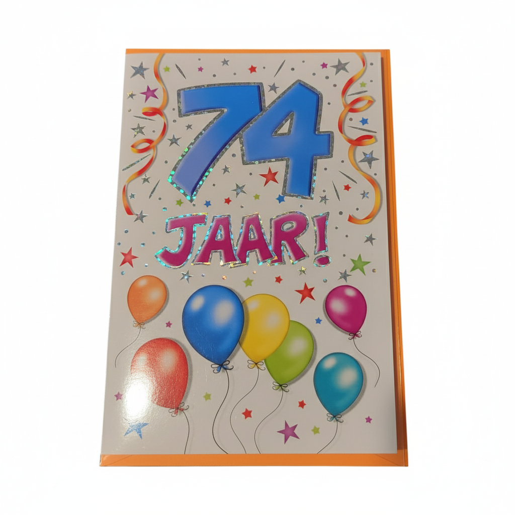 Verjaardagskaart - That Funny Age - 74 jaar - met Envelop