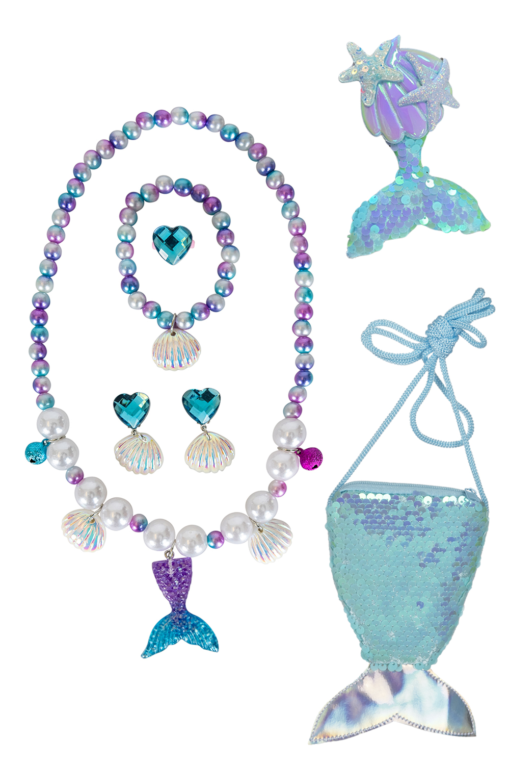 Set zeemeermin - Blauw- Paars Kit - Kinderen